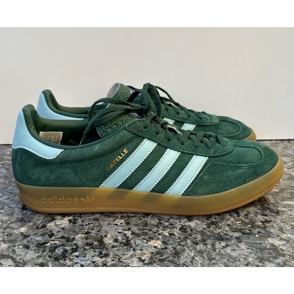 adidas Originals Gazelle Indoor Collegiate Green Blue Men’s Size 9.5 IG9979 main image 13